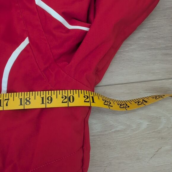 DESCENTE WOMEN'S SKI SNOWBOARD HOODED JACKET 3M Insulate Red Size 12 - Picture 7 of 9